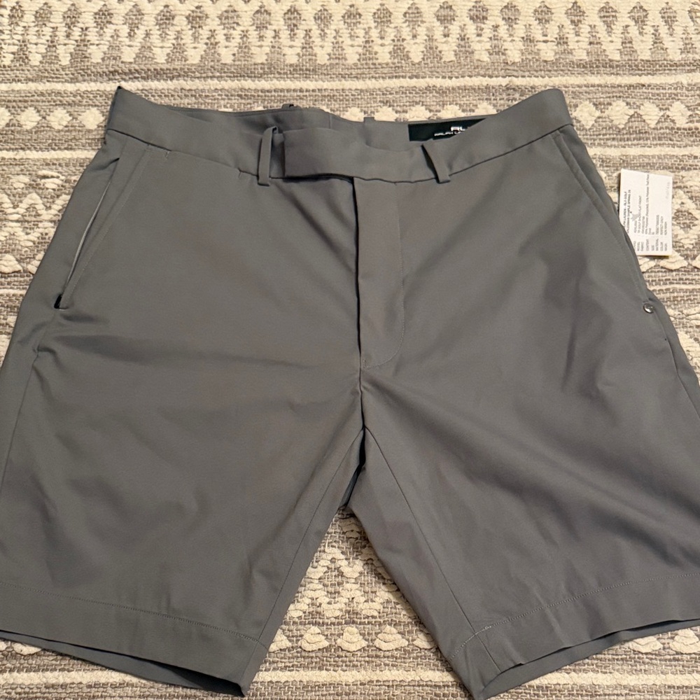 RLX Ralph Lauren Men's Dark Gray Flat Front Shorts